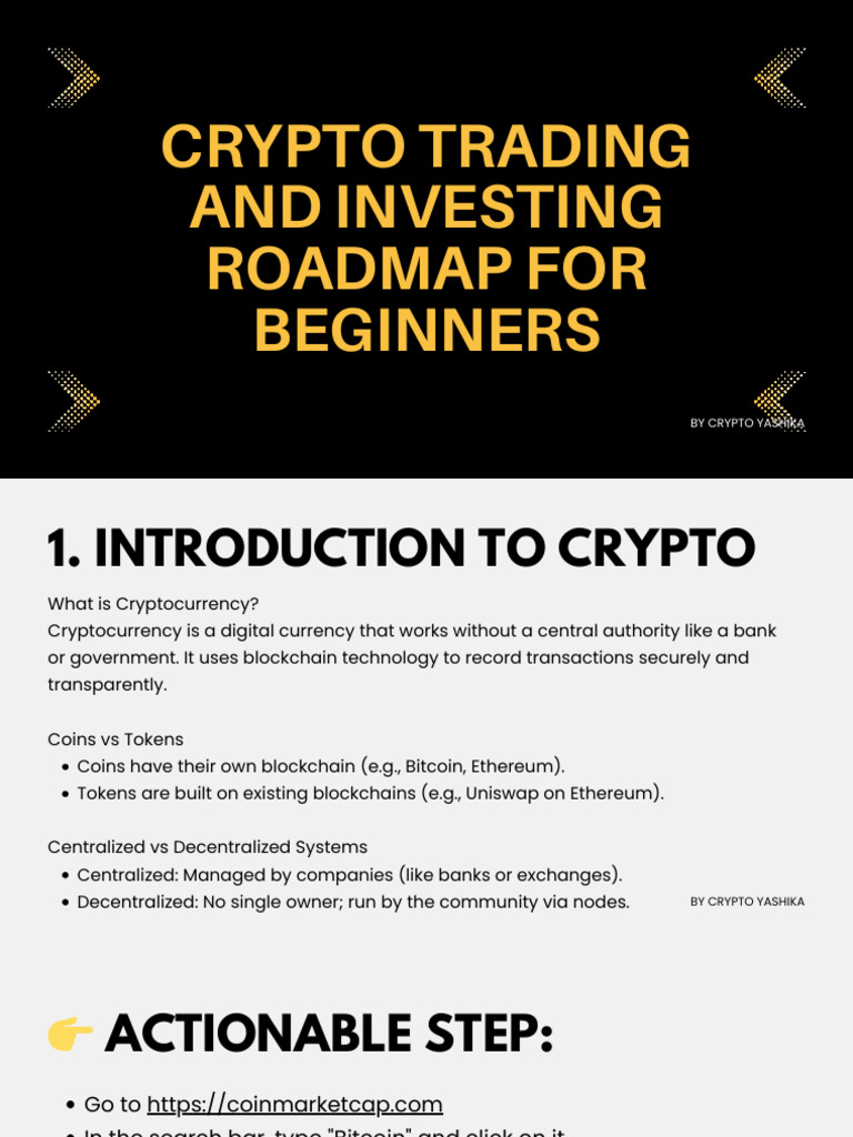 Crypto Trading & Investing Roadmap For Beginners-1 | PDF | Cryptocurrency |  Bitcoin