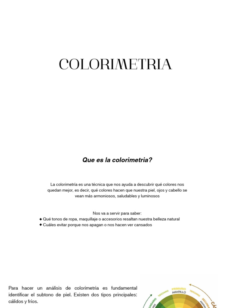 Guía de Colorimetría: Encuentra Tu Paleta | PDF | Rubio | Color
