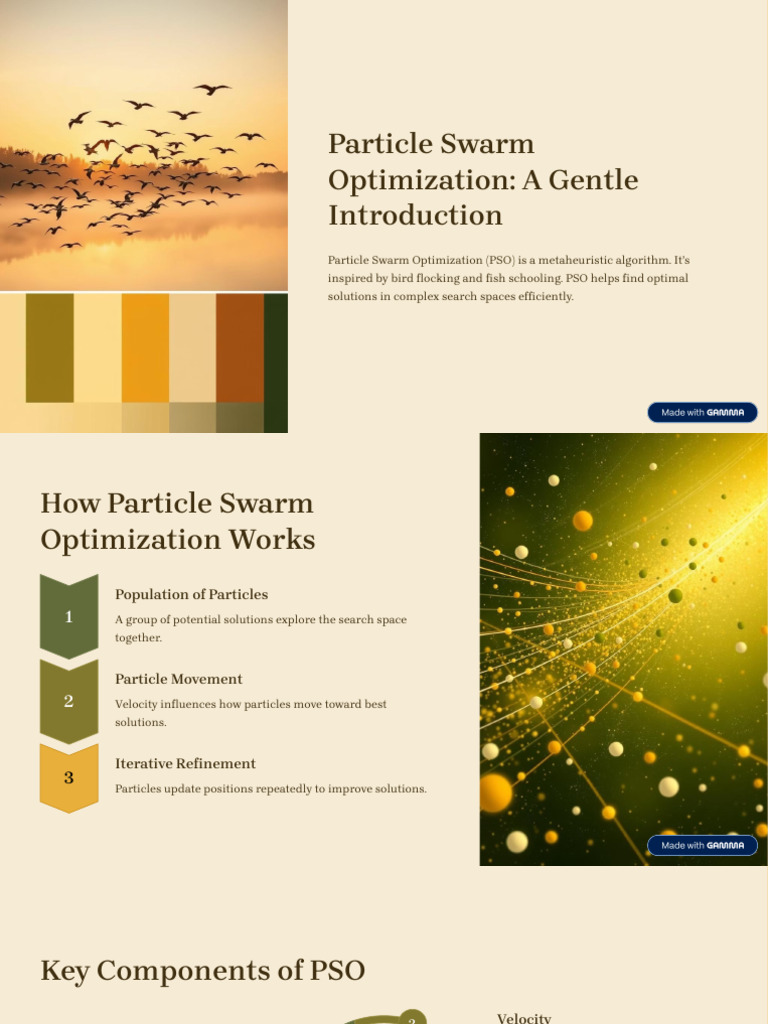 Introduction to Particle Swarm Optimization | PDF | Applied Mathematics ...