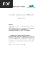 Download Intro 2 Molecular Dynamics Simulation by MP Allen by achsanuddin SN8810071 doc pdf