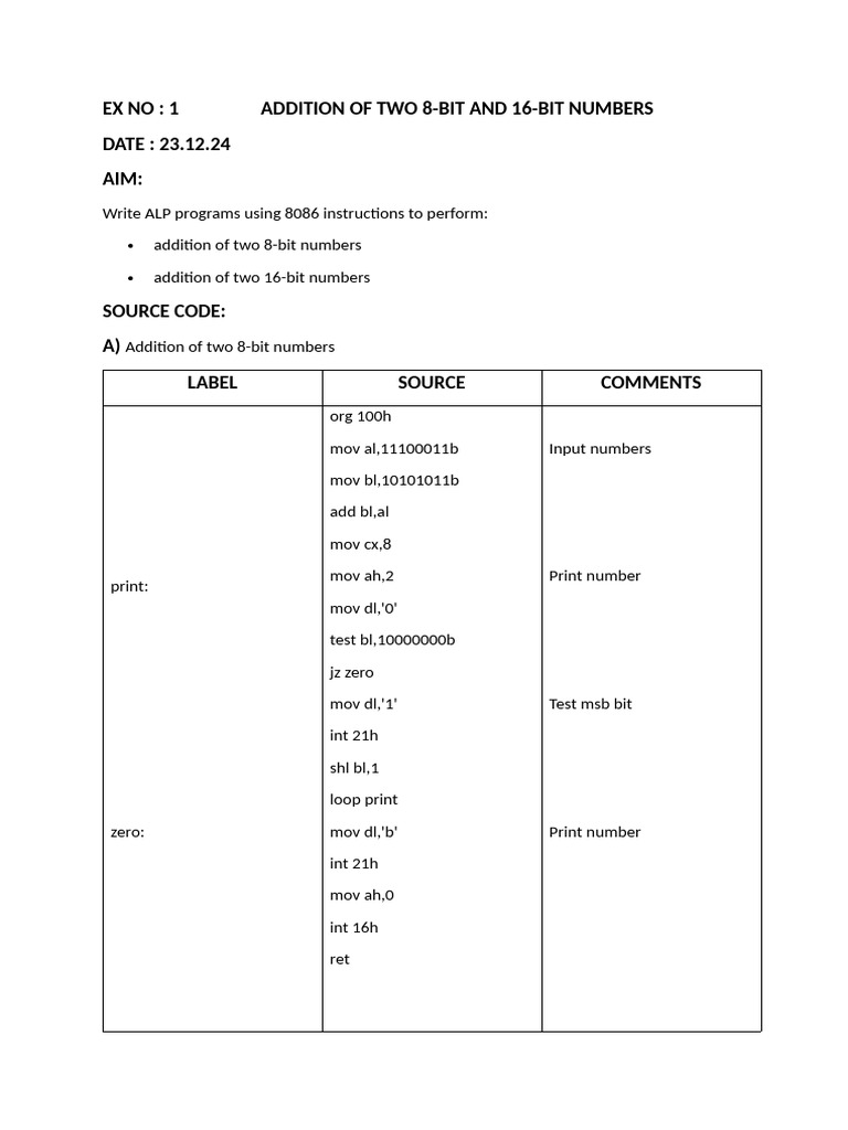 Record 1 | PDF | X86 Architecture | Computing