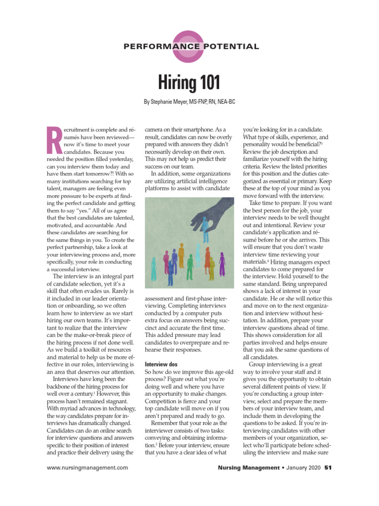 Hiring 101.10 | PDF | Job Interview | Social Psychology