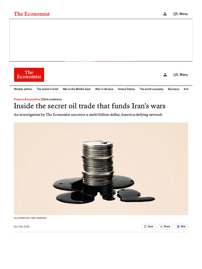 Inside The Secret Oil Trade That Funds Iran's Wars | PDF | Iran | Money