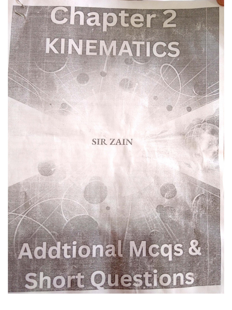 Physics Notes (Ch#2) | PDF