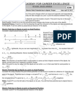 Field, Potential, Torque-Dipole Notes 6