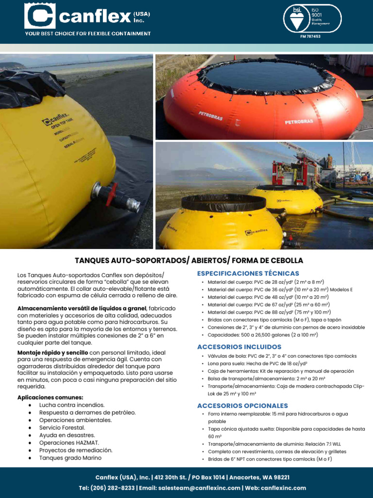Tanques Auto-soportados Canflex | PDF | Materiales