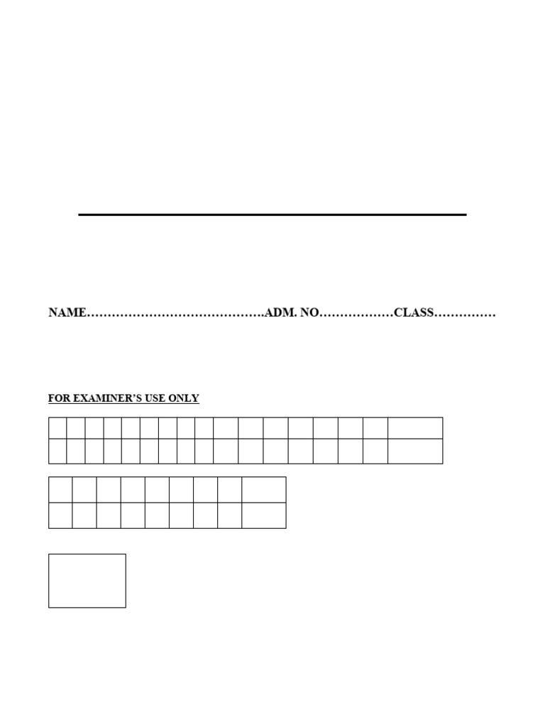 Form 2 Term 3 Mathematics Exam Paper | PDF | Earthquakes