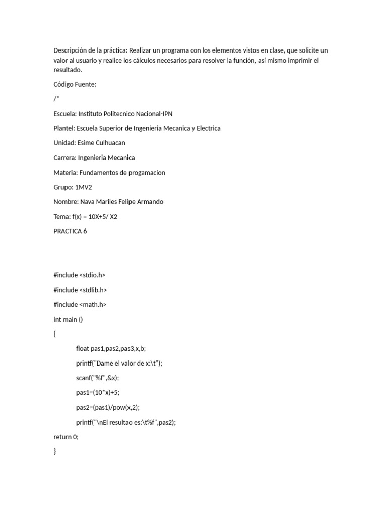 Practica 6 | PDF