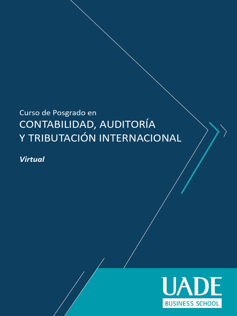 Posgrado en Contabilidad y Tributación Internacional | PDF | Auditoría ...