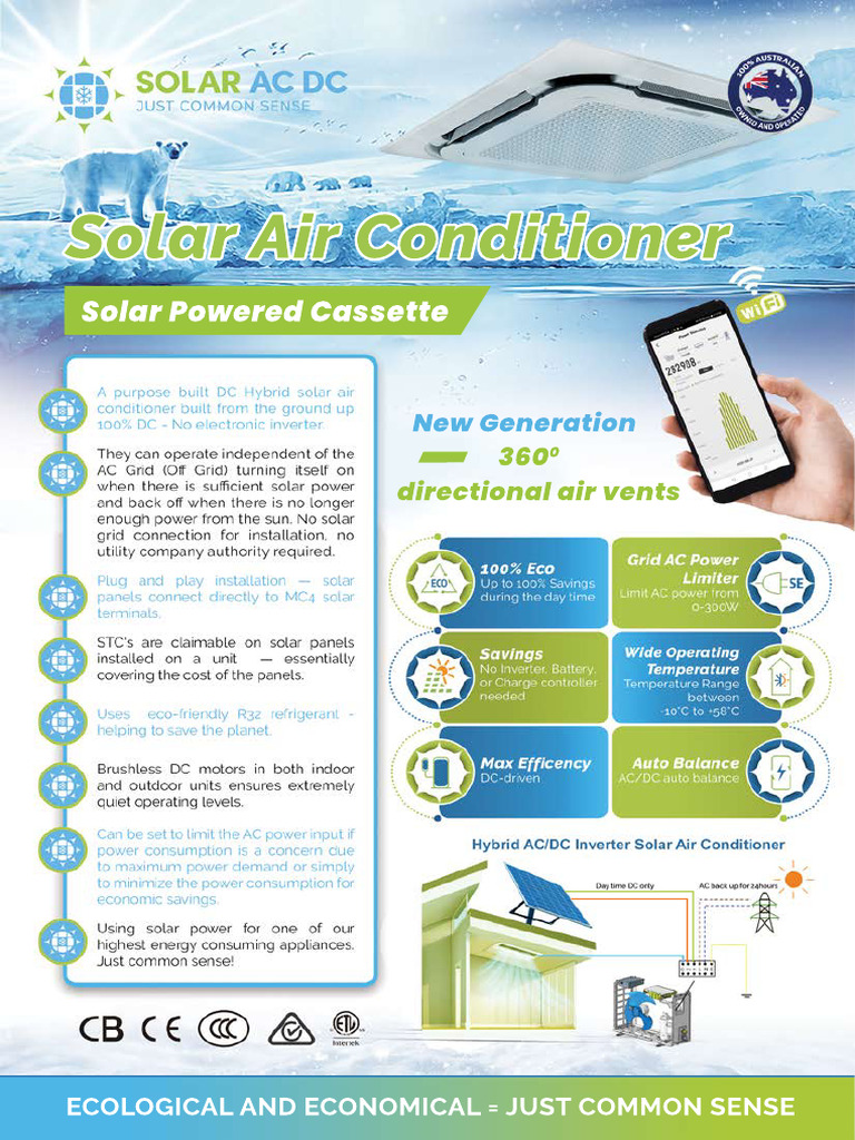 Solar Powered Hybrid Air Conditioner | PDF