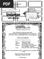 Undangan Tahlil ( 1 lembar isi 2 )