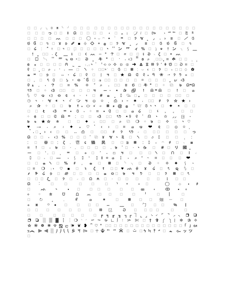 Unique Symbols and Characters Collection | PDF | Greek Alphabet