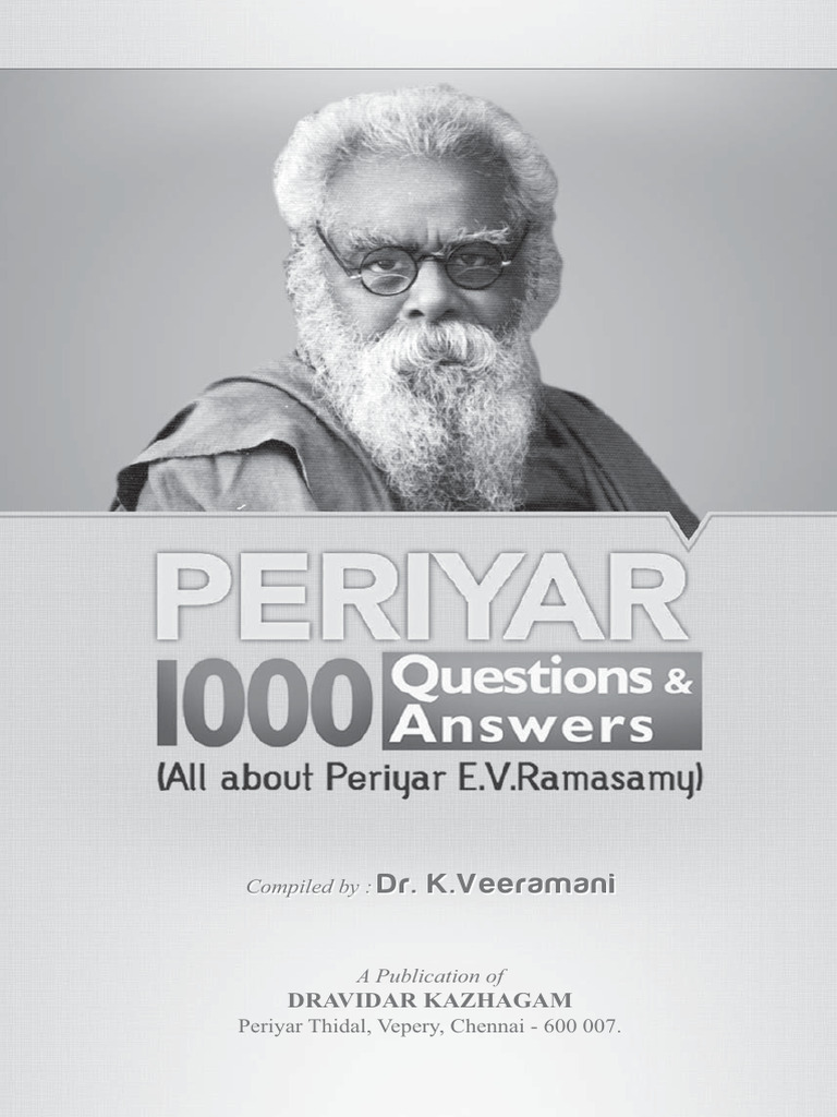 Periyar 1000: Questions & Answers Guide | PDF