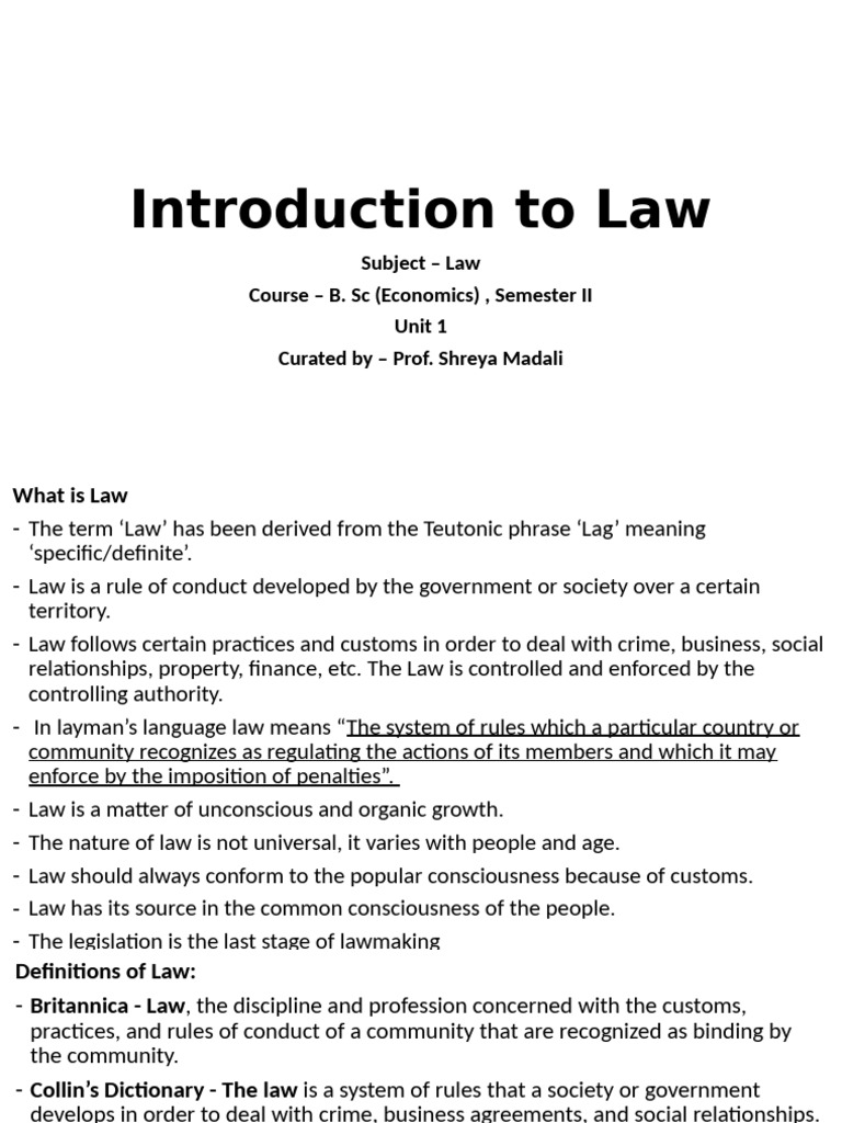 Introduction to Law in PNG | PDF | Bill (Law) | Tort