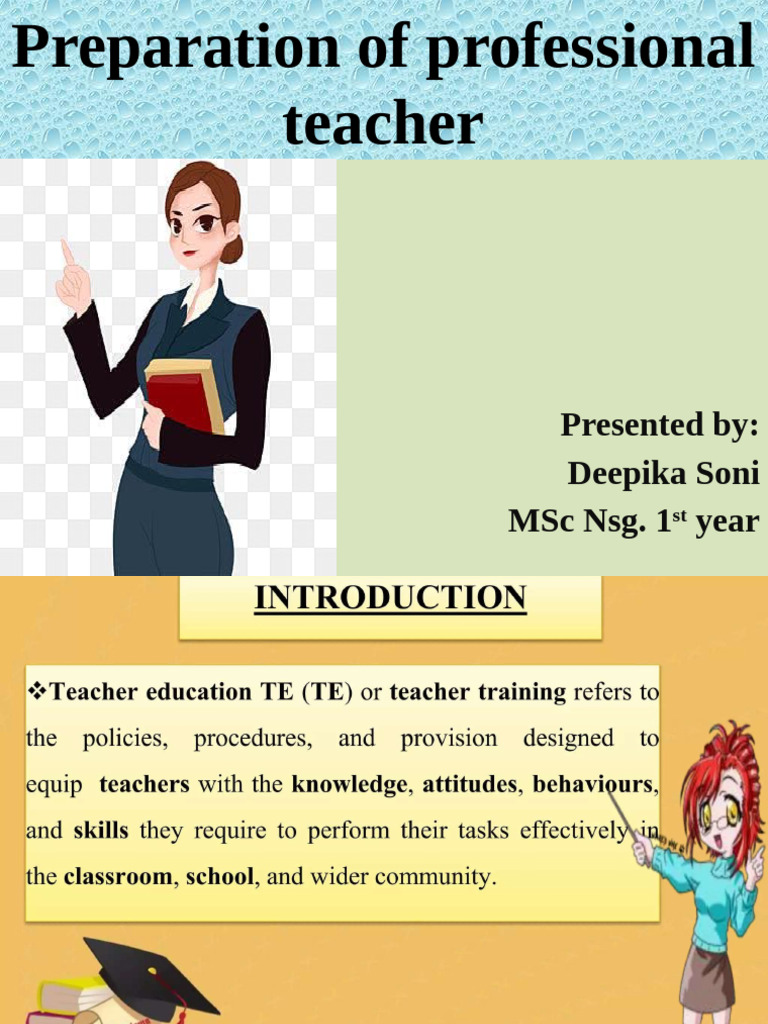 Teacher Preparation Overview And Guidelines Pdf