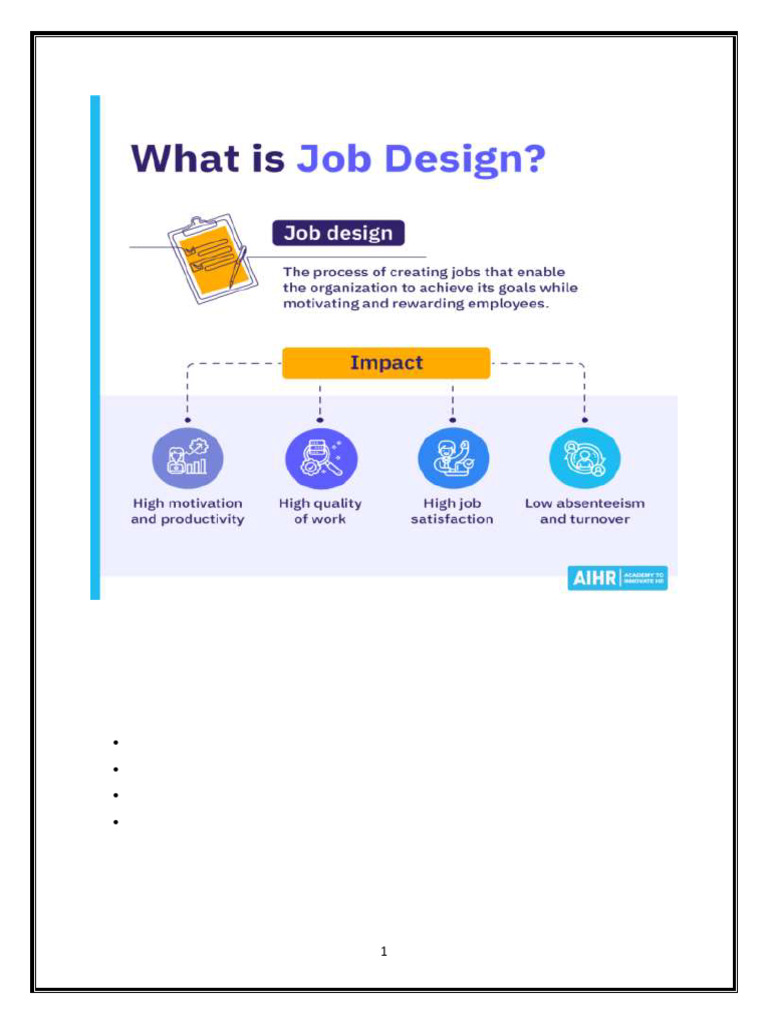 Effective Job Design Strategies | PDF | Motivational | Motivation