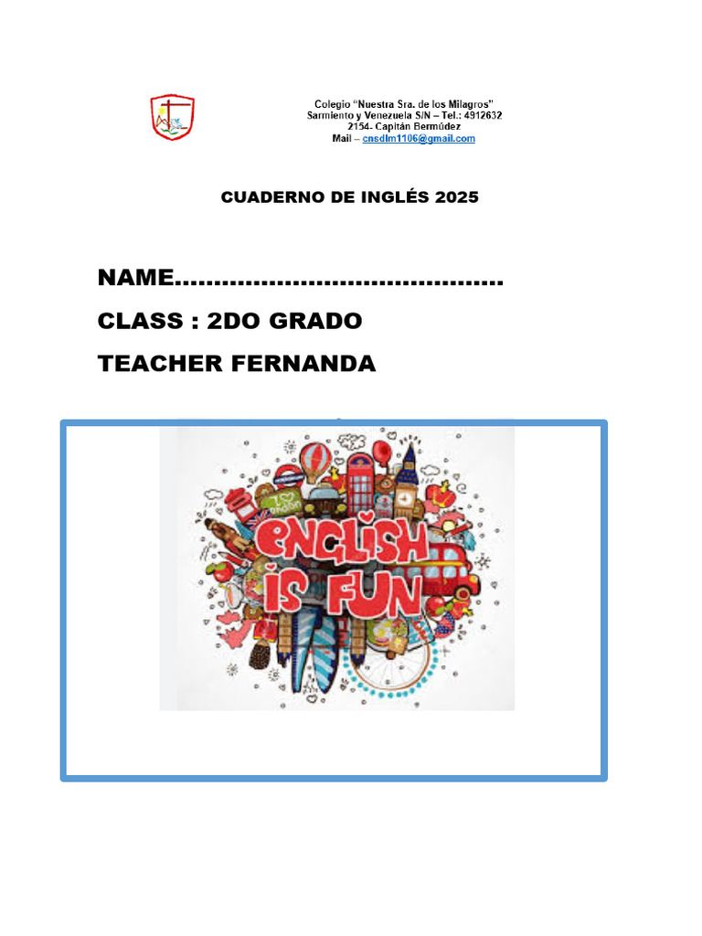 Cuaderno de Actividades 2do Grado 2025 Nuevo (1) (1) - Copiar | PDF