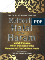 Kriteria Halal Haram