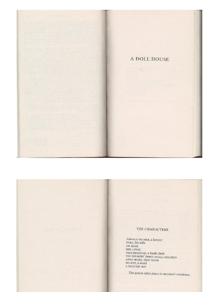 A Doll's House by Henrik Ibsen (Printer Friendly) | PDF