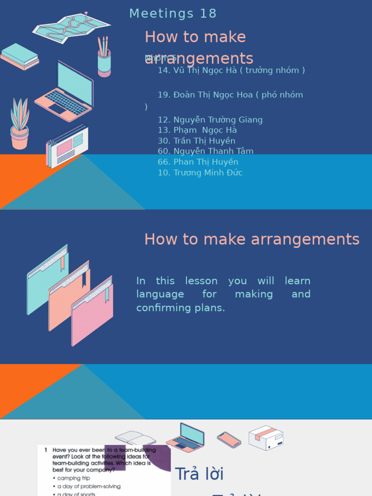 Meeting Arrangement Language Guide | PDF