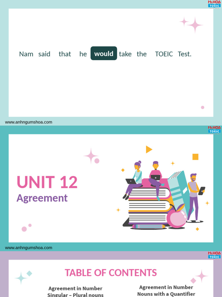Agreement in English Grammar Rules | PDF | Plural | Grammatical Number