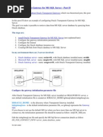 Oracle Transparent Gateway For MS SQL Server