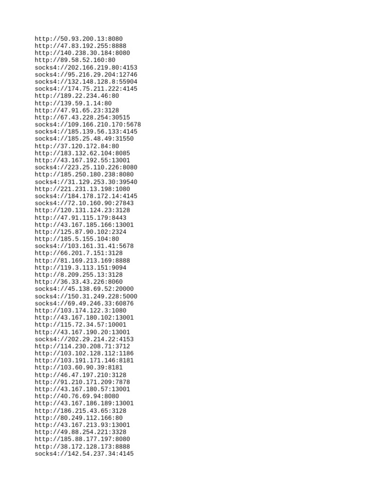 Liste d'adresses IP et ports | PDF