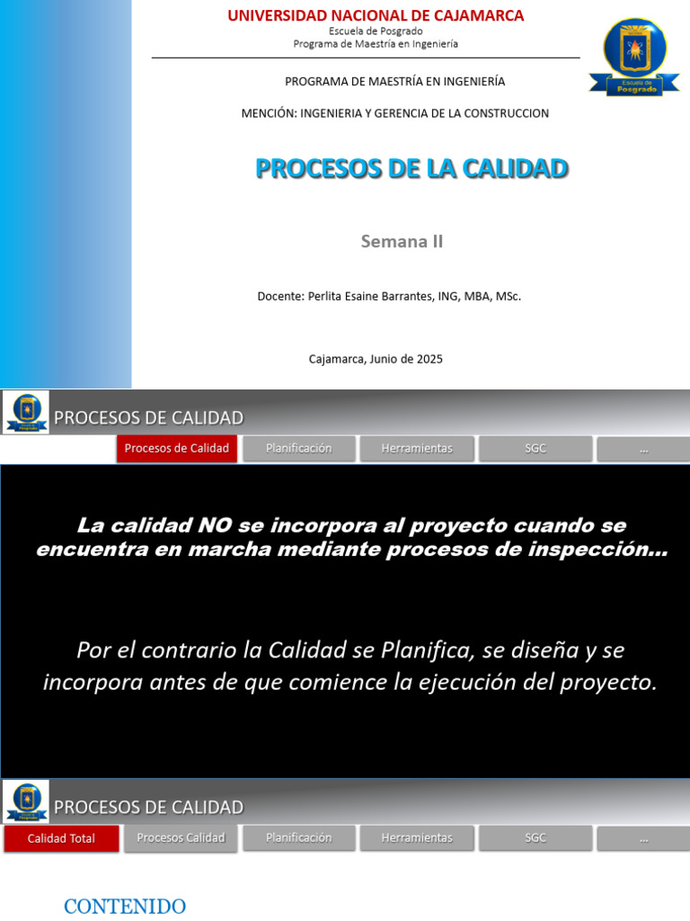 Procesos de Calidad en Ingeniería | PDF | Calidad (comercial ...