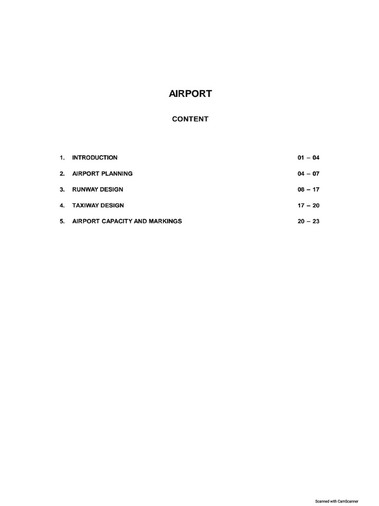 Airport Notes | PDF