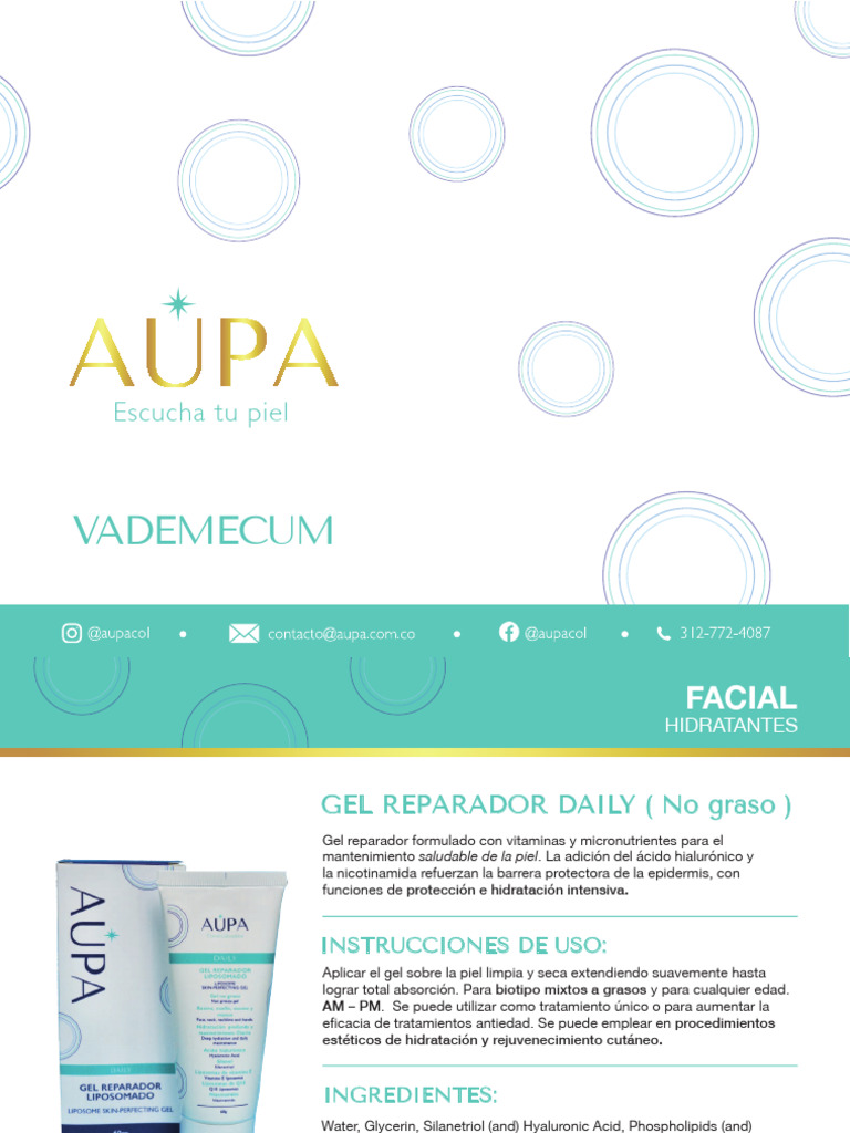 Vademécum de Hidratantes Aupa Market | PDF | Ultravioleta | Antioxidante
