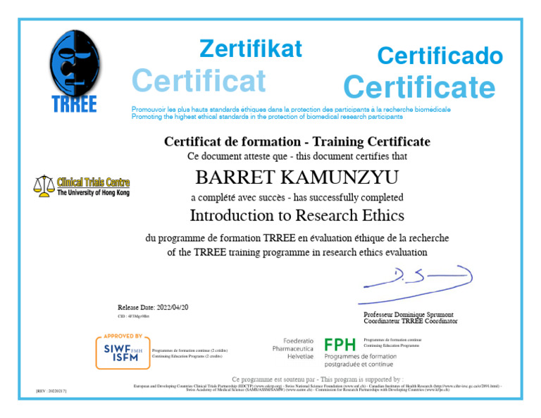 Module 1 - Training Certificate | PDF | Health Care | Methodology