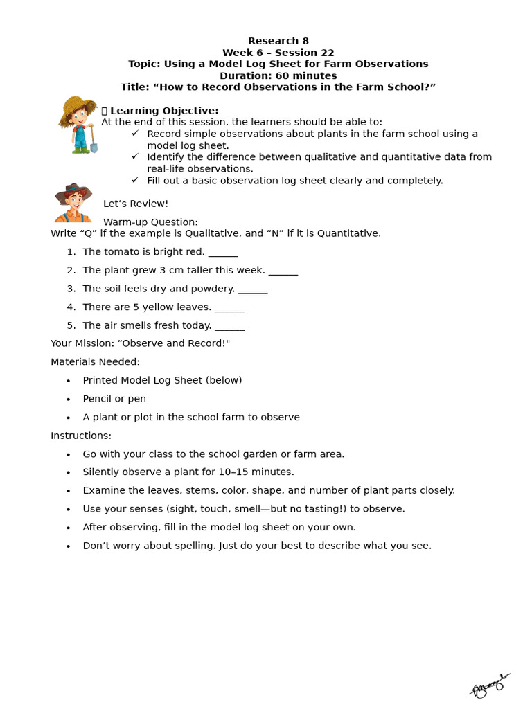 RFS ACTIVITY SHEETS FOR QUARTER 1 Week 6 | PDF | Qualitative Research ...