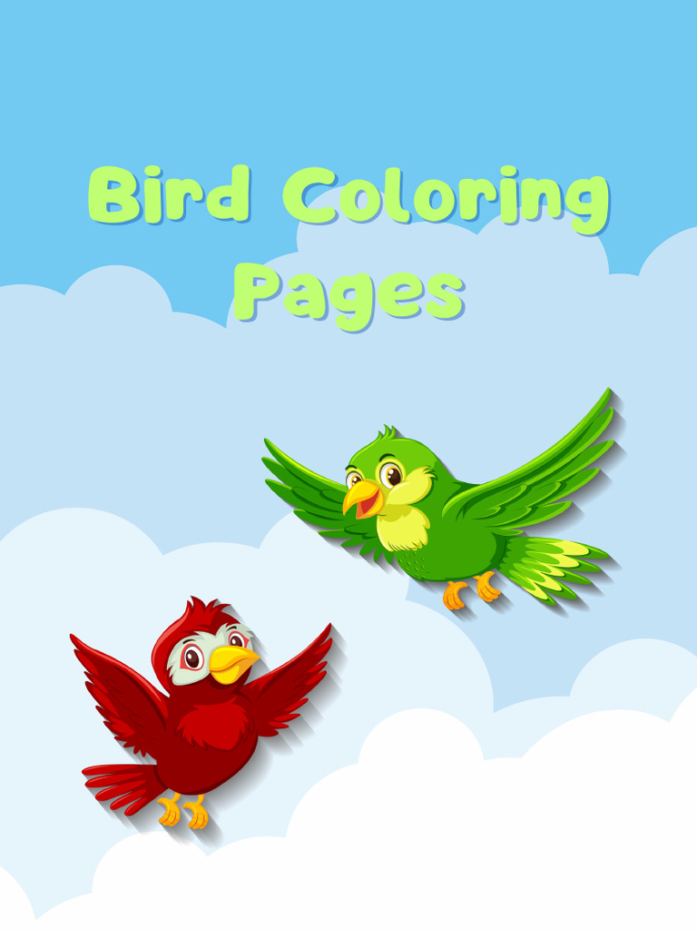 Bird Coloring Pages PDF