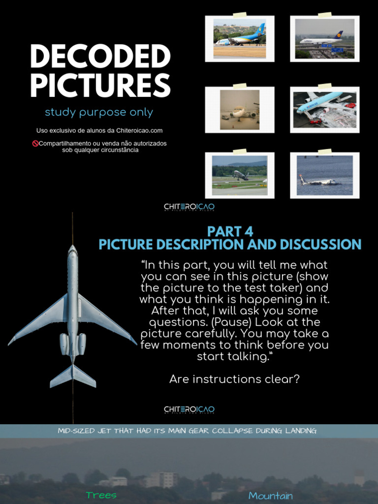 Decoded Pictures: Study Purpose Only | PDF | Airport | Landing Gear