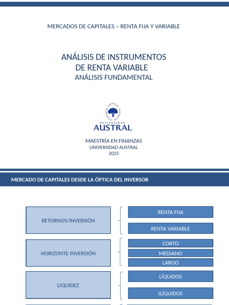 Análisis de Inversiones en Renta Fija y Variable | PDF | Análisis ...