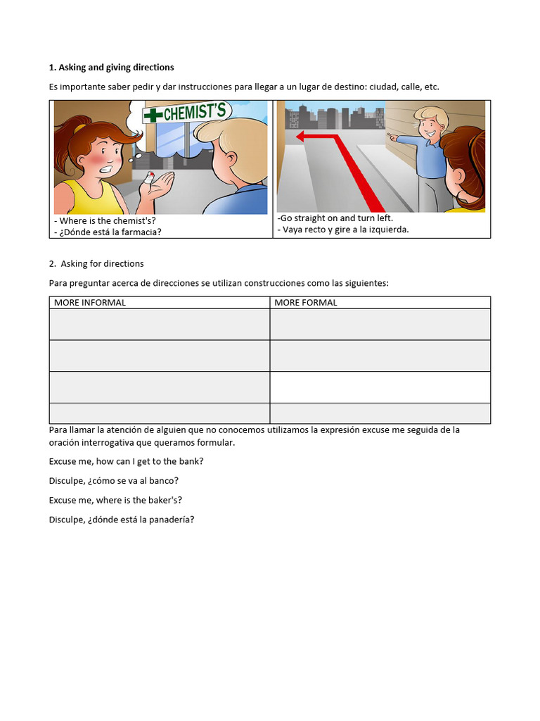 3b Giving Directions | PDF