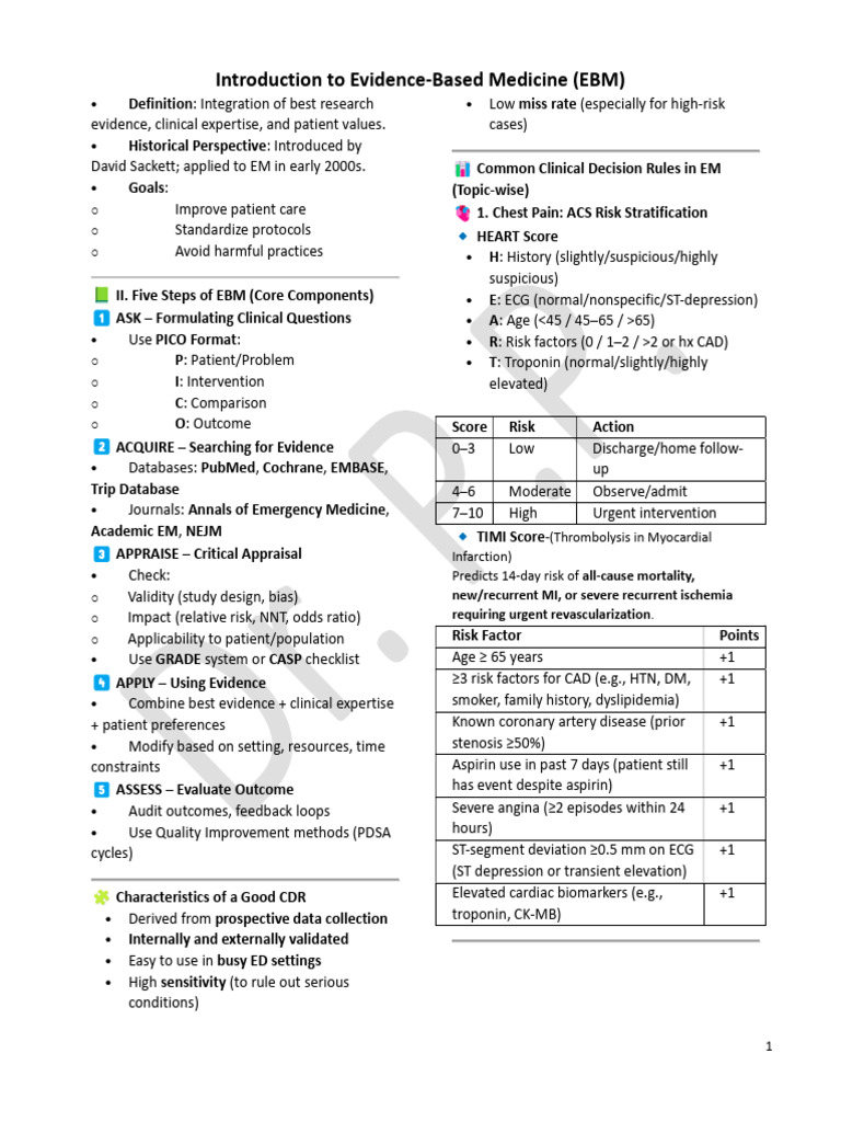 Evidence Based Medicine | PDF | Medical Specialties | Medicine