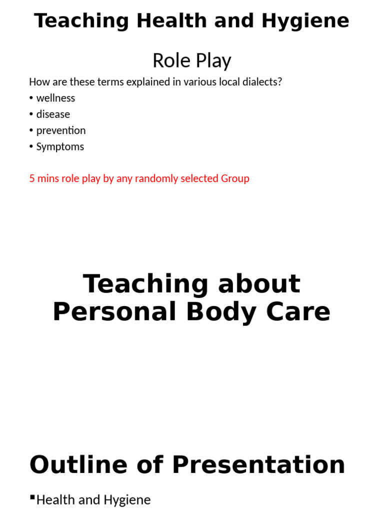 Health and Hygiene Education Guide | PDF | Infection | Cancer
