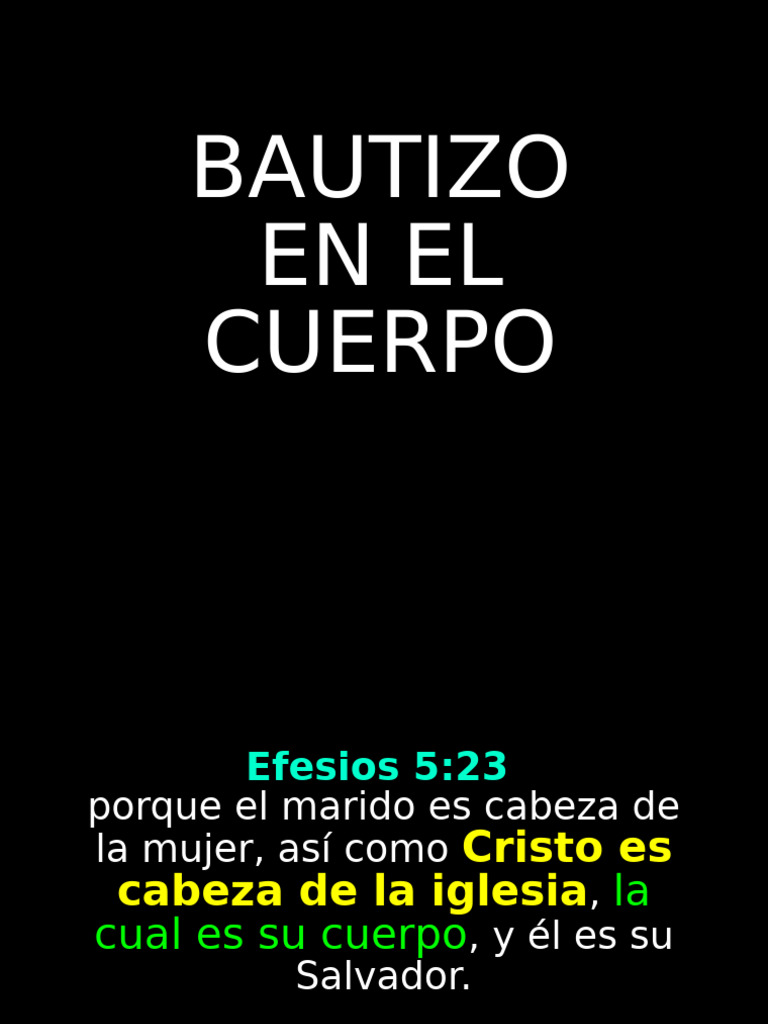 Bautismo en El Cuerpo | PDF | Cristo (título) | Religiones abrahámicas