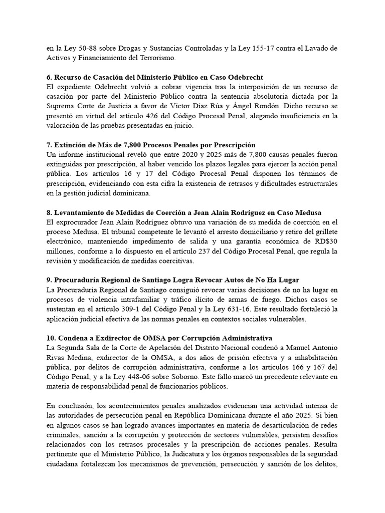 Avances y Desafíos en Justicia Penal RD | PDF | Justicia | Crimen y ...