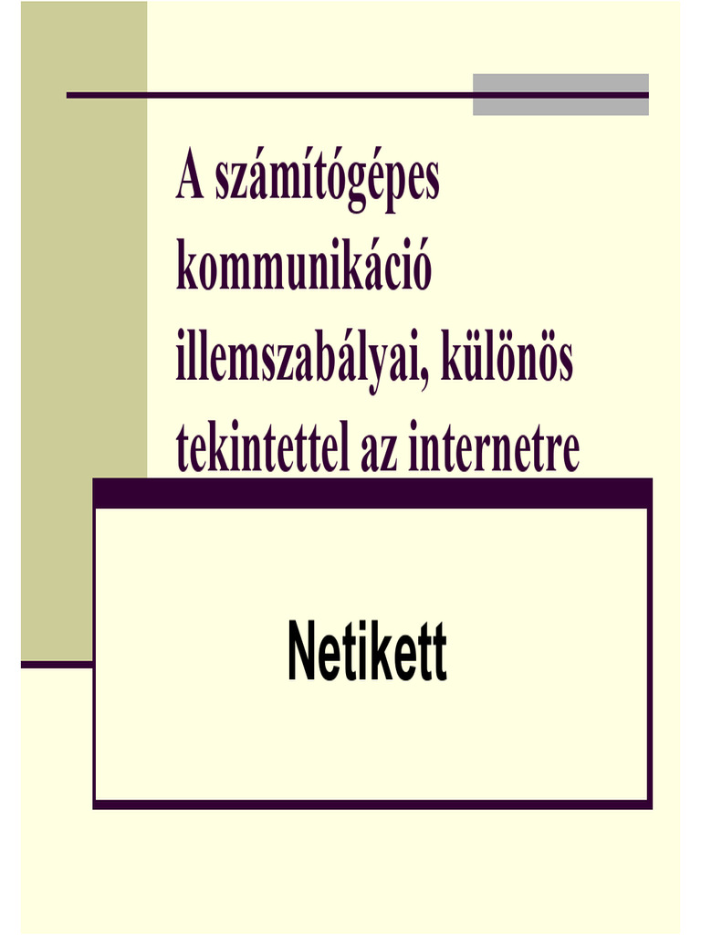 Netikett | PDF