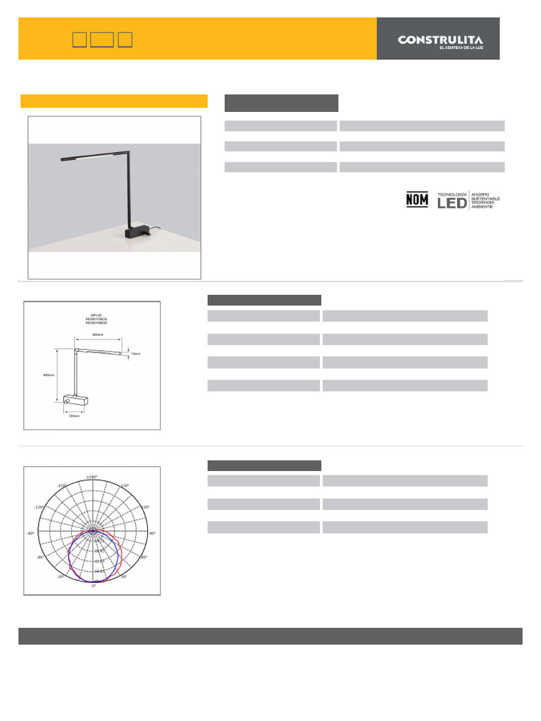 RE0001NBCB | PDF | Diodo emisor de luz | Electricidad