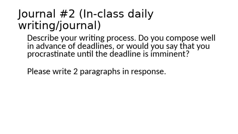 Journal #2 | PDF