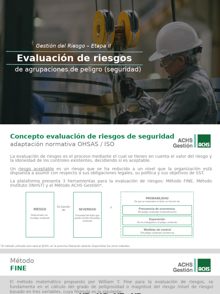 Evaluación de Riesgos en Seguridad Laboral | PDF | Riesgo | Evaluación ...