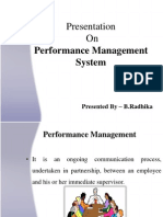 Presentation On: Performance Management System