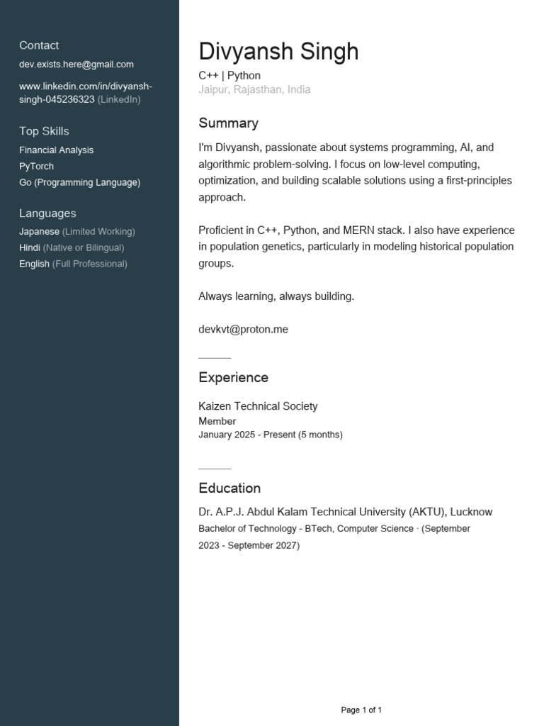 Profile | PDF
