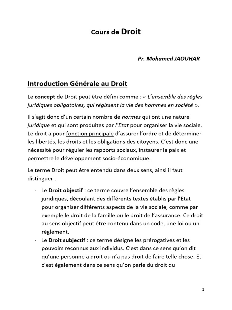 Introduction au Droit et ses Sources | PDF | Arbitrage | Loi