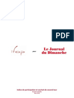 Indice de Participation Au 1er Tour (01/04) - JDD / IFOP