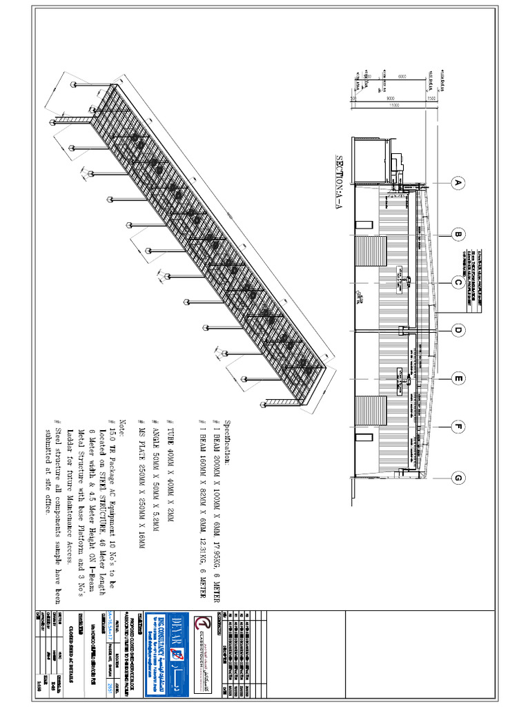 Midas - Steel Structure Details Plan Rev 3 | PDF