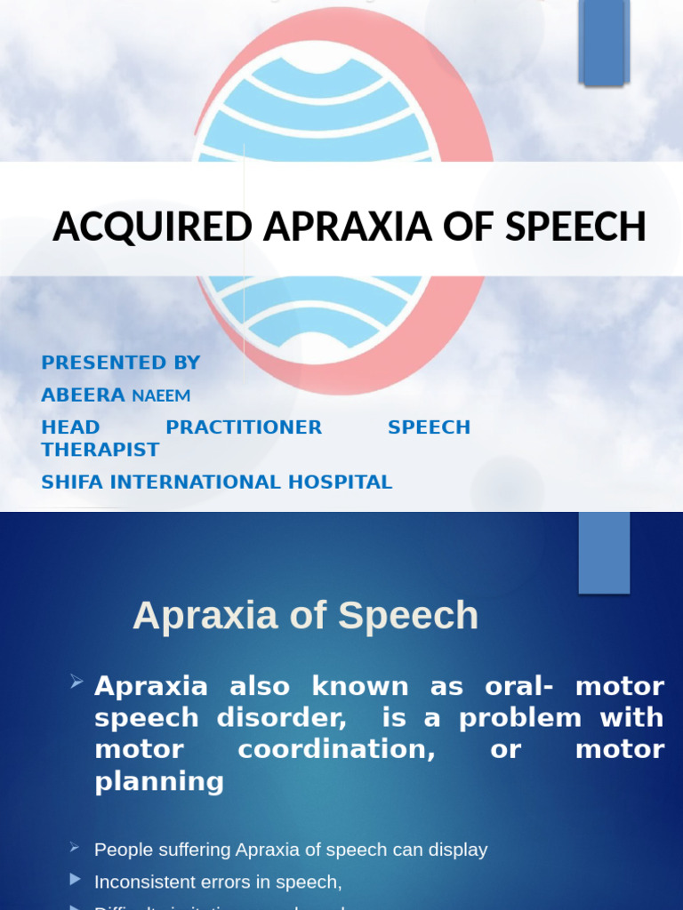Acquired Apraxia of Speech | PDF | Speech | Cognitive Science
